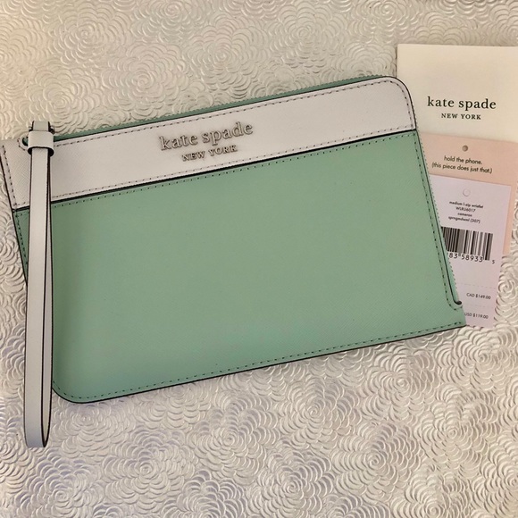 NWT Kate Spade Medium l-Zip Wristlet - Picture 3 of 6